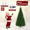 Costway 8 FT Pre-Lit Artificial Christmas Tree with 360 Warm White LED Lights Metal Stand